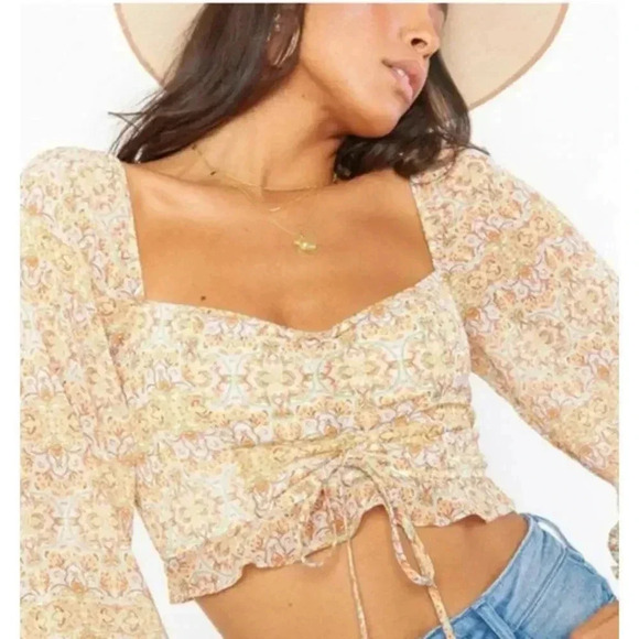 Revolve Show Me Your Mumu Rivington Crop Top in Stevie's Paisley, M - Picture 1 of 10